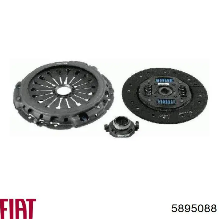 Комплект зчеплення (3 частини) Fiat/Alfa/Lancia 5895088 ціна, від 149.63 USD
