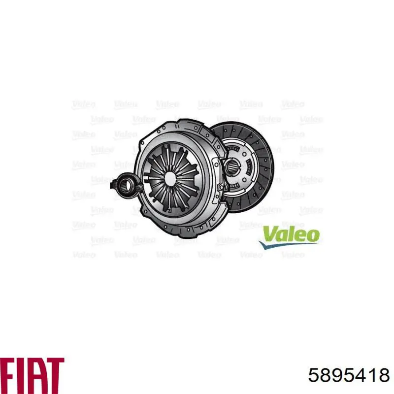 Комплект зчеплення (3 частини) Fiat/Alfa/Lancia 5895418 ціна, від 106.59 USD