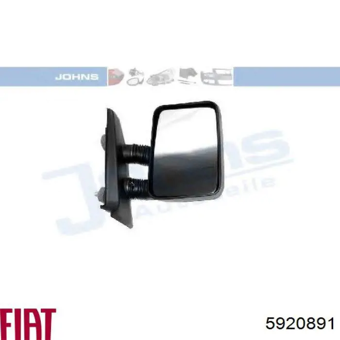 Праве бічне дзеркало Fiat/Alfa/Lancia 5920891 ціна, від 10.32 USD