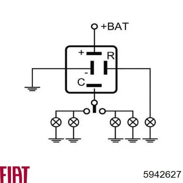 Автомобільні реле поворотів Fiat/Alfa/Lancia 5942627 ціна, від 13.60 USD