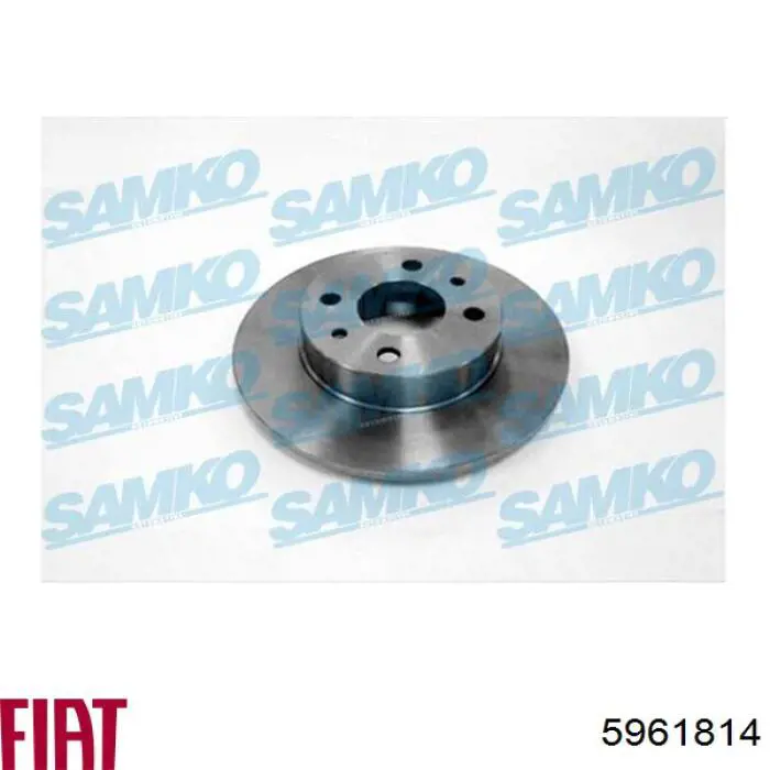 Диск переднього гальма Fiat/Alfa/Lancia 5961814 ціна, від 21.96 USD