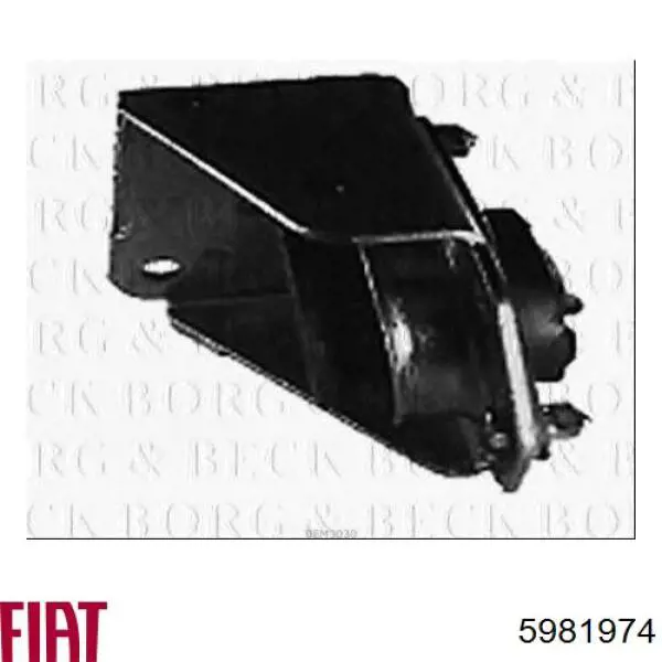 Подушка (опора) двигуна, ліва 5981974 Fiat/Alfa/Lancia