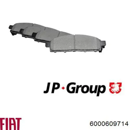 6000609714 Fiat/Alfa/Lancia Передні гальмівні колодки