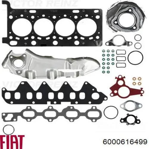 6000616499 Fiat/Alfa/Lancia Комплект прокладок двигуна, верхній