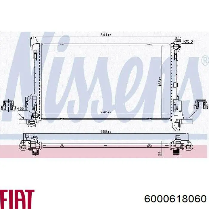 Радіатор охолодження AVA FP56A838AV