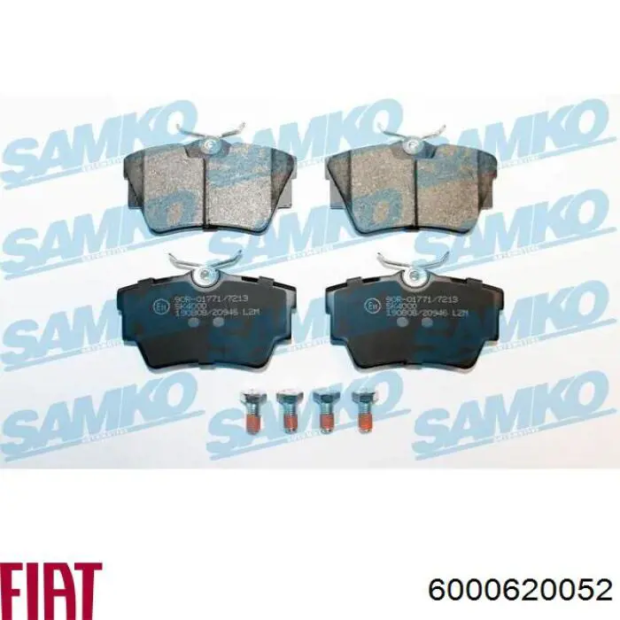 Купити 6000620052 Fiat/Alfa/Lancia Задні колодки