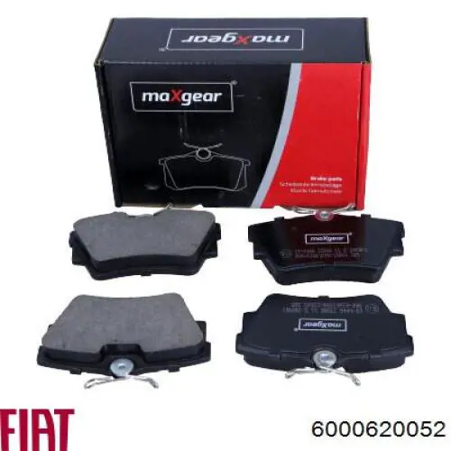 Задні гальмівні колодки Fiat/Alfa/Lancia 6000620052 ціна, від 20.80 USD