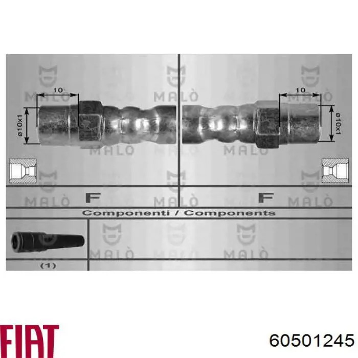 60501245 Fiat/Alfa/Lancia Скоба супорту заднього