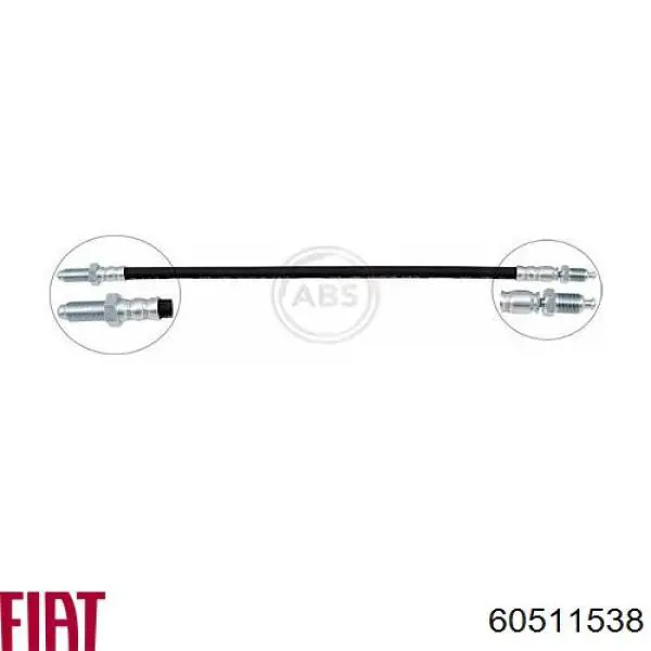 Купити 60511538 Fiat/Alfa/Lancia Гальмівні шланги передні
