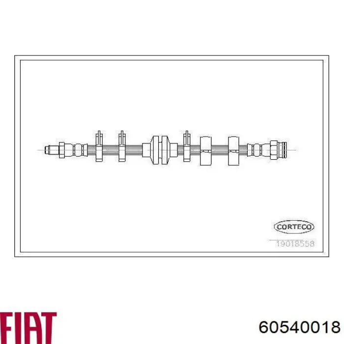 Шланг гальмівний передній 60540018 Fiat/Alfa/Lancia