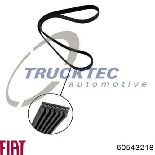 Ремінь генератора 60543218 Fiat/Alfa/Lancia
