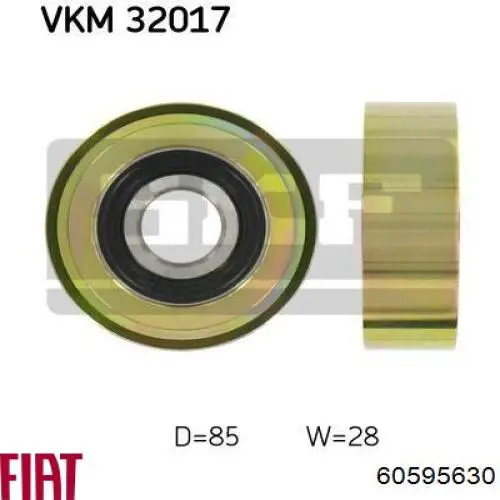 Купити 60595630 Fiat/Alfa/Lancia Натяжний ролик