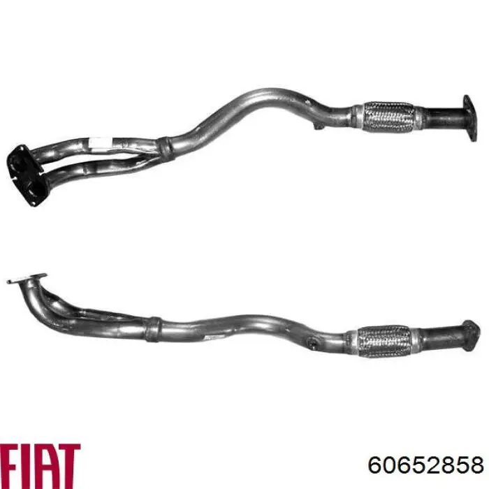 60652858 Fiat/Alfa/Lancia Труба приймальна (штани) глушника, передня