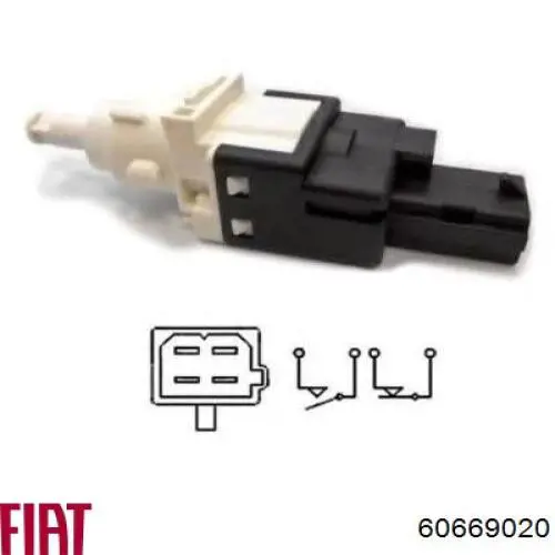 Купити 60669020 Fiat/Alfa/Lancia Датчик педалі гальма