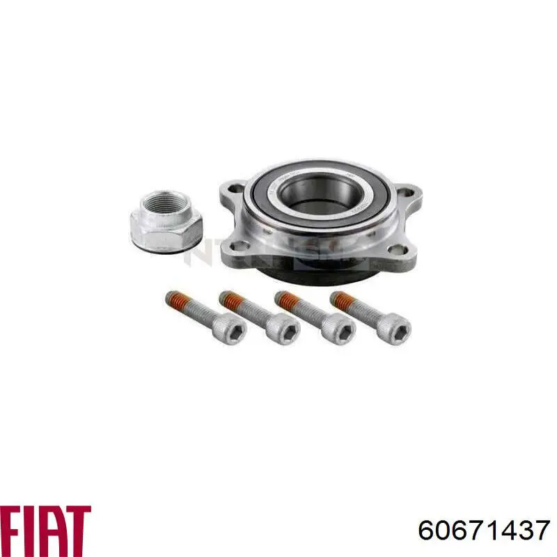 Комплект підшипник маточини передньої Fiat/Alfa/Lancia 60671437 ціна, від 38.10 USD