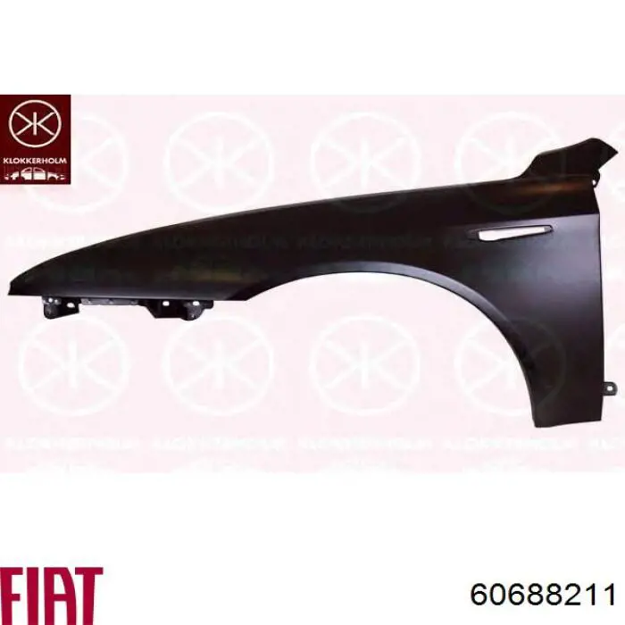 Крило переднє праве Fiat/Alfa/Lancia 60688211 ціна, від 223.51 USD