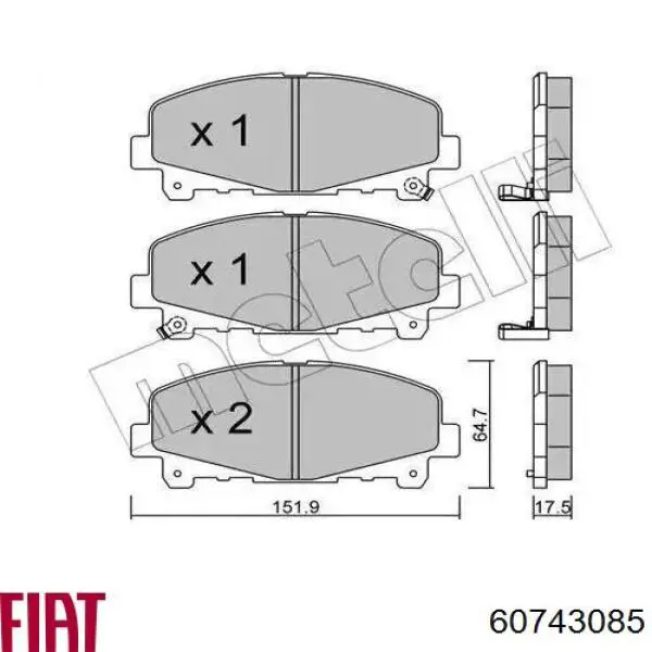 Супорт гальмівний задній правий 60743085 Fiat/Alfa/Lancia