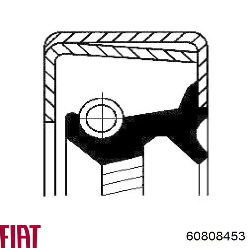 Сальник АКПП/КПП, вхідного/первинного валу 60808453 Fiat/Alfa/Lancia