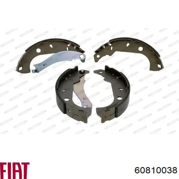 Колодки гальмові задні, барабанні Fiat/Alfa/Lancia 60810038 ціна, від 19.78 USD