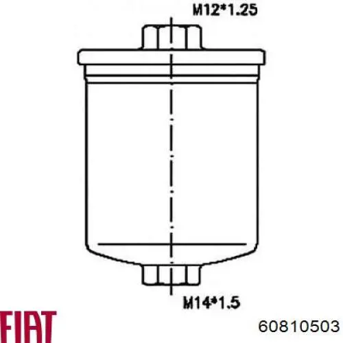 Фільтр тонкого очищення палива Fiat/Alfa/Lancia 60810503 ціна, від 11.40 USD