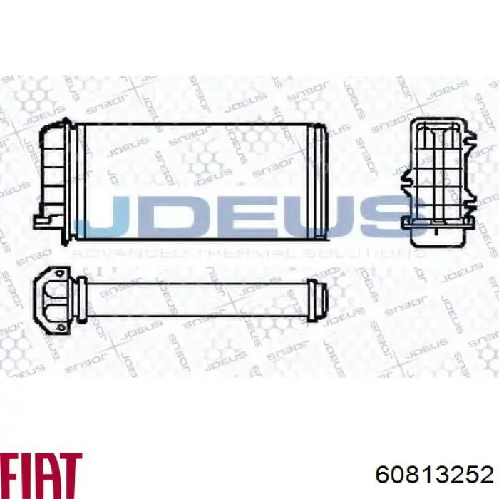 Радіатор пічки (обігрівача) 60813252 Fiat/Alfa/Lancia