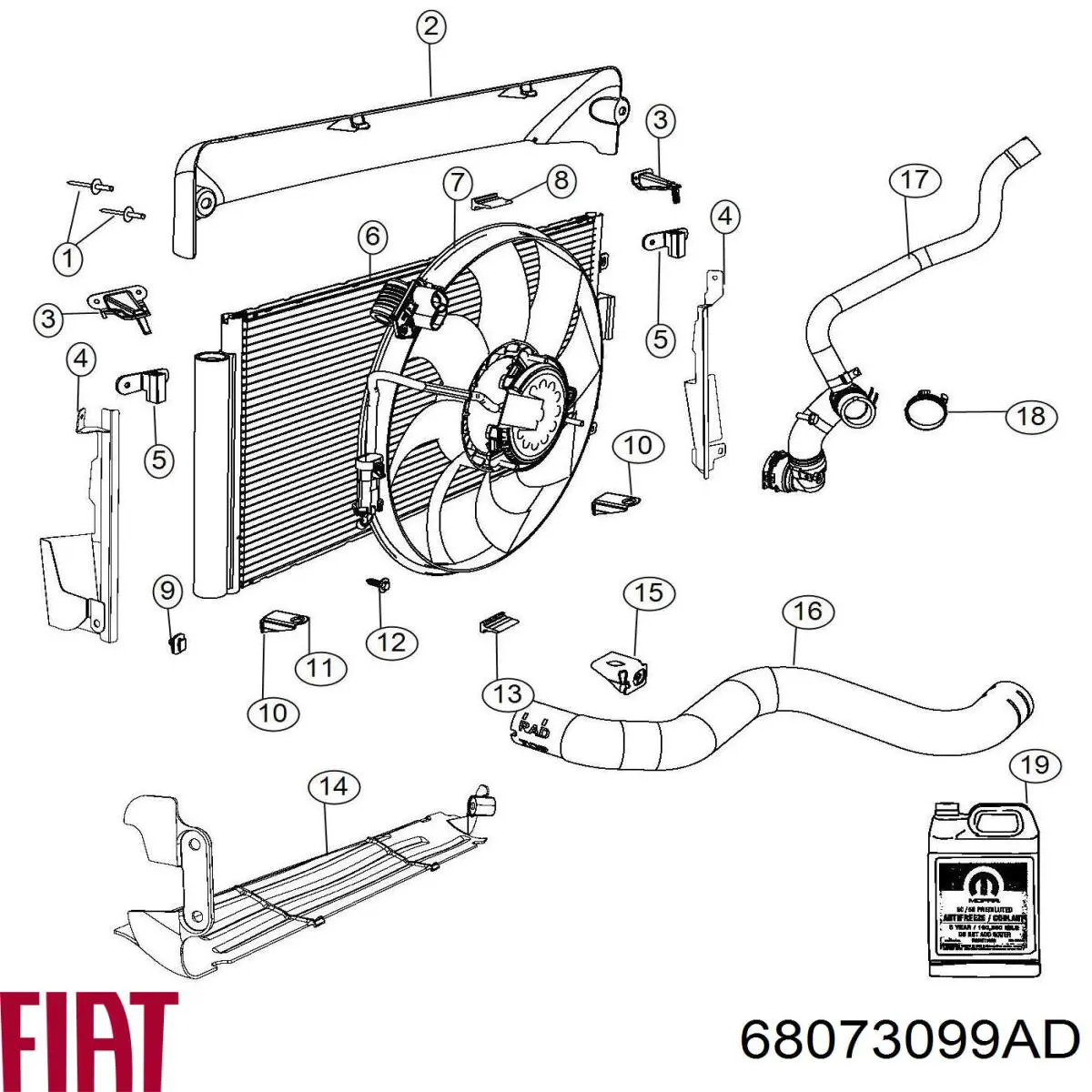  68073099AD Fiat/Alfa/Lancia