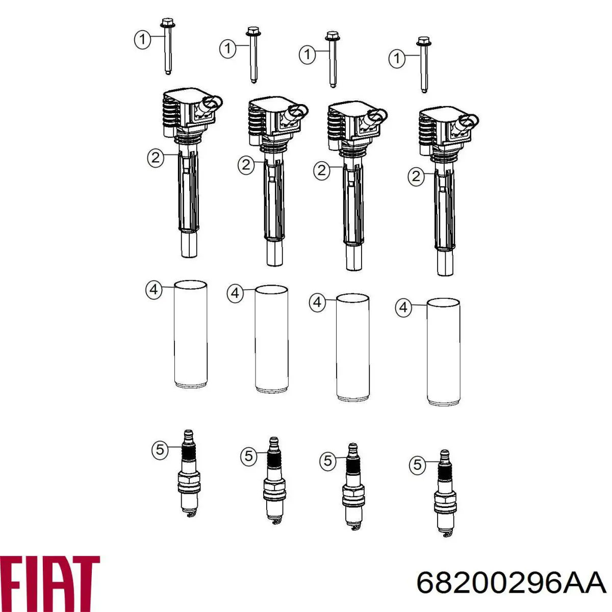 Купити 68200296AA Chrysler Котушка запалювання