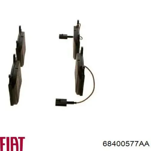 Гальмівні колодки Fiat/Alfa/Lancia 68400577AA ціна, від 59.95 USD