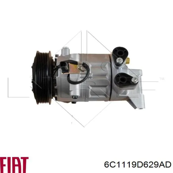 Компресор кондиціонера 6C1119D629AD Fiat/Alfa/Lancia