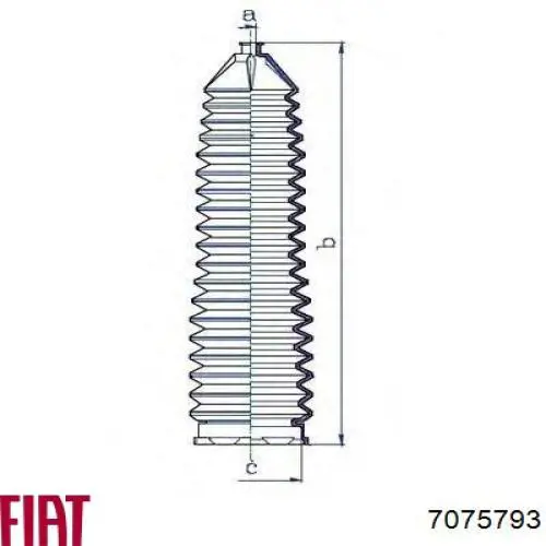 7075793 Fiat/Alfa/Lancia Пильник рульової