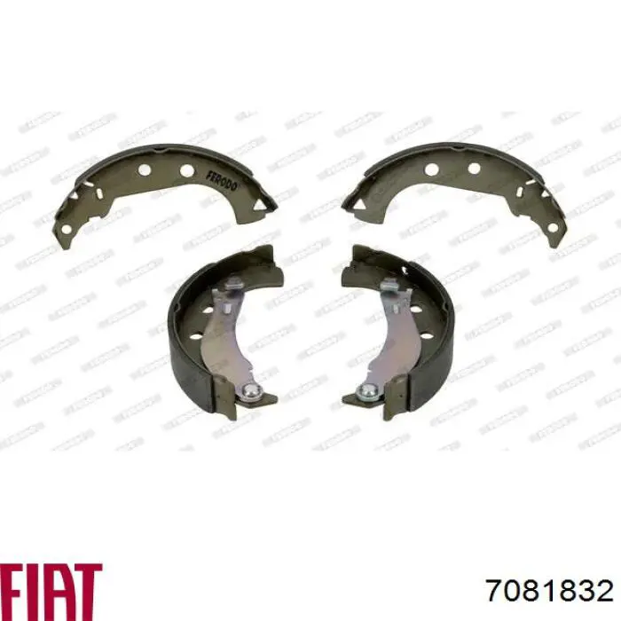 Колодки гальмові задні, барабанні Fiat/Alfa/Lancia 7081832 ціна, від 25.50 USD