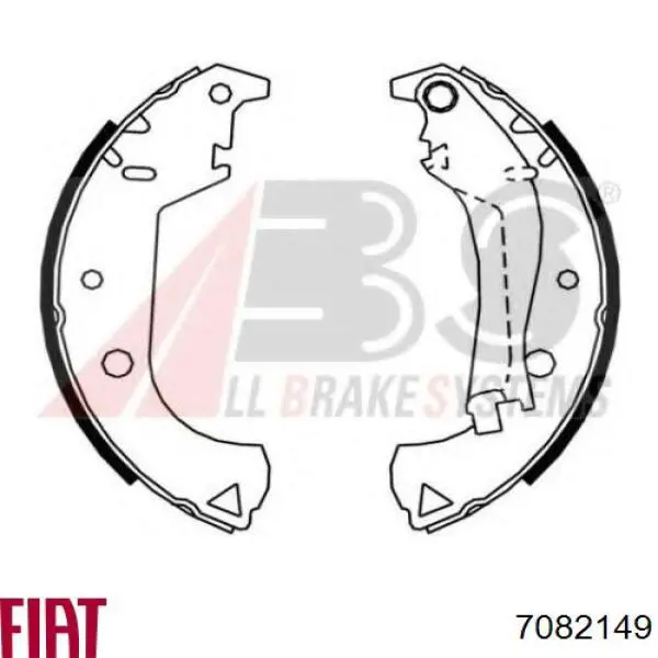 Колодки гальмові задні, барабанні Fiat/Alfa/Lancia 7082149 ціна, від 19.95 USD