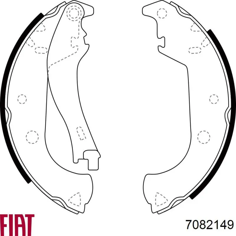 Колодки гальмові задні, барабанні 7082149 Fiat/Alfa/Lancia