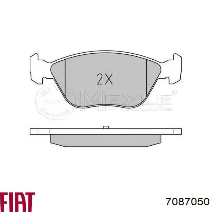 Колодки гальмівні передні, дискові 7087050 Fiat/Alfa/Lancia