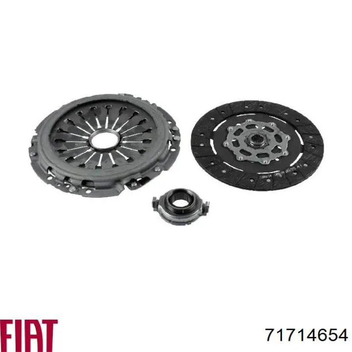 Комплект зчеплення (3 частини) Fiat/Alfa/Lancia 71714654 ціна, від 153.70 USD