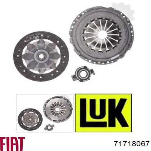 Комплект зчеплення (3 частини) Fiat/Alfa/Lancia 71718067 ціна, від 132.56 USD