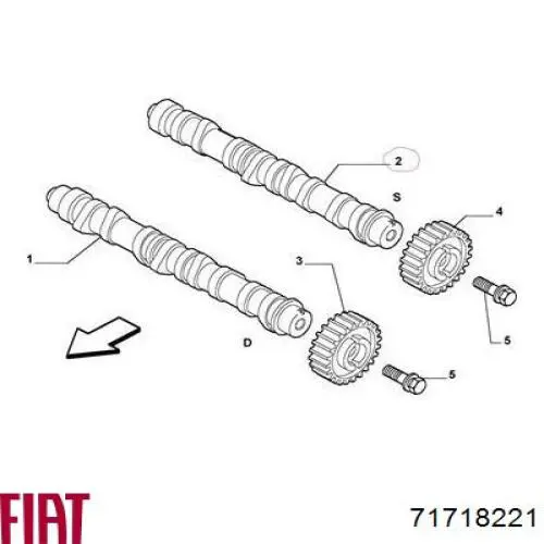 Купити 71718221 Fiat/Alfa/Lancia Поршень в комплекті на 1 циліндр, STD