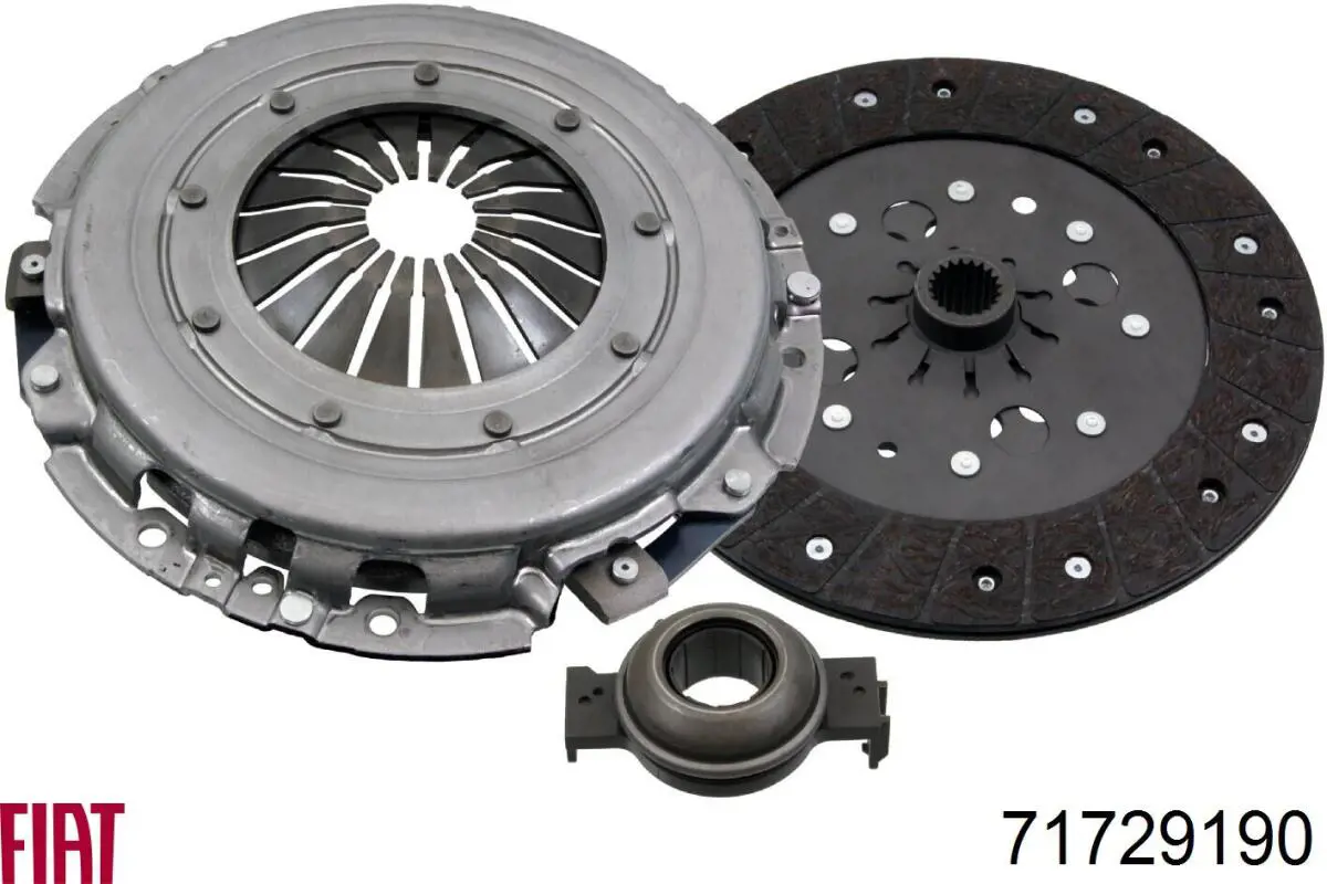 Комплект зчеплення (3 частини) Fiat/Alfa/Lancia 71729190 ціна, від 135.55 USD