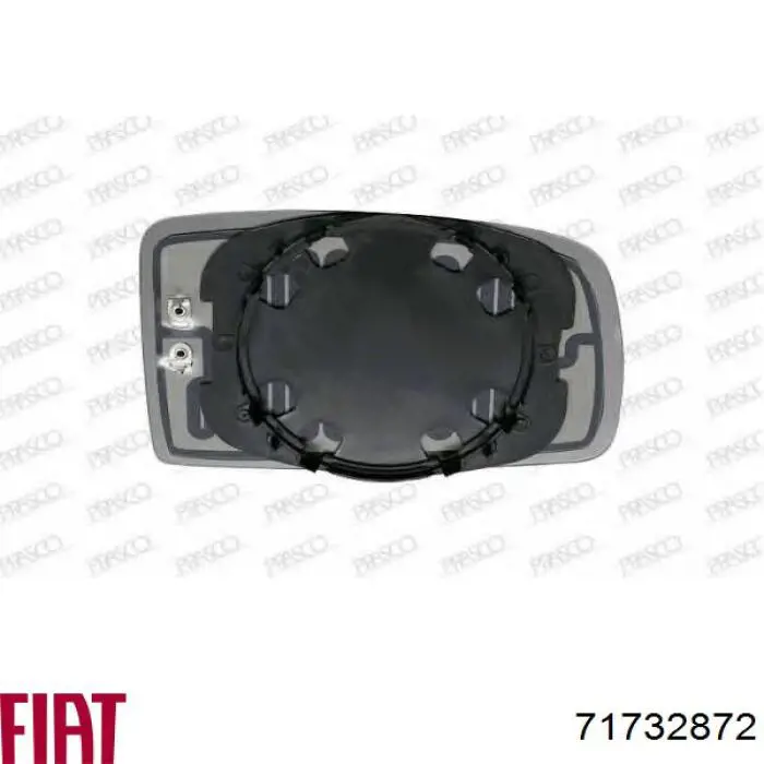 Скло дзеркала заднього виду, правого Fiat/Alfa/Lancia 71732872 ціна, від 7.17 USD