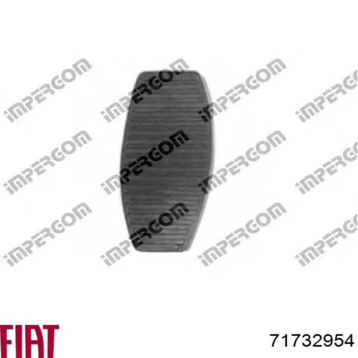 Накладка педалі гальма Fiat/Alfa/Lancia 71732954 ціна, від 17.48 USD