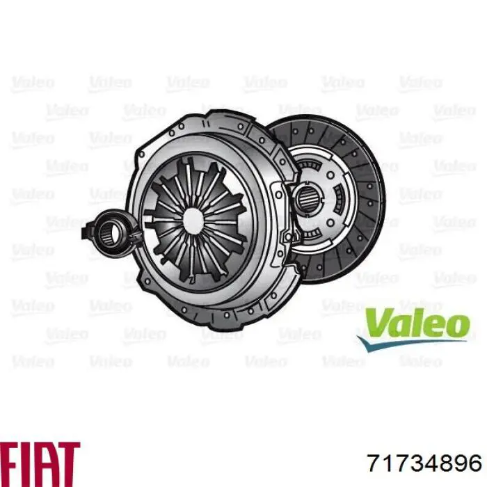 71734896 Fiat/Alfa/Lancia Зчеплення в зборі