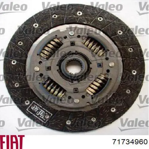 Комплект зчеплення (3 частини) Fiat/Alfa/Lancia 71734960 ціна, від 165.13 USD