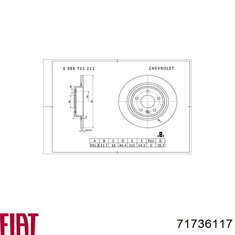 Купити 71736117 Fiat/Alfa/Lancia Фільтр-відстійник палива грубої очистки