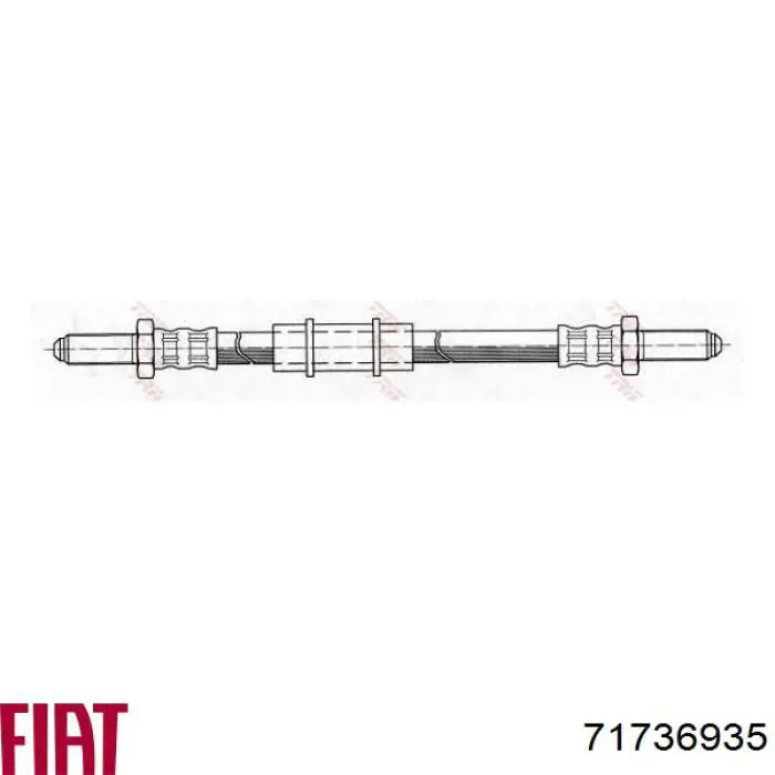 Шланг гальмівний передній 71736935 Fiat/Alfa/Lancia