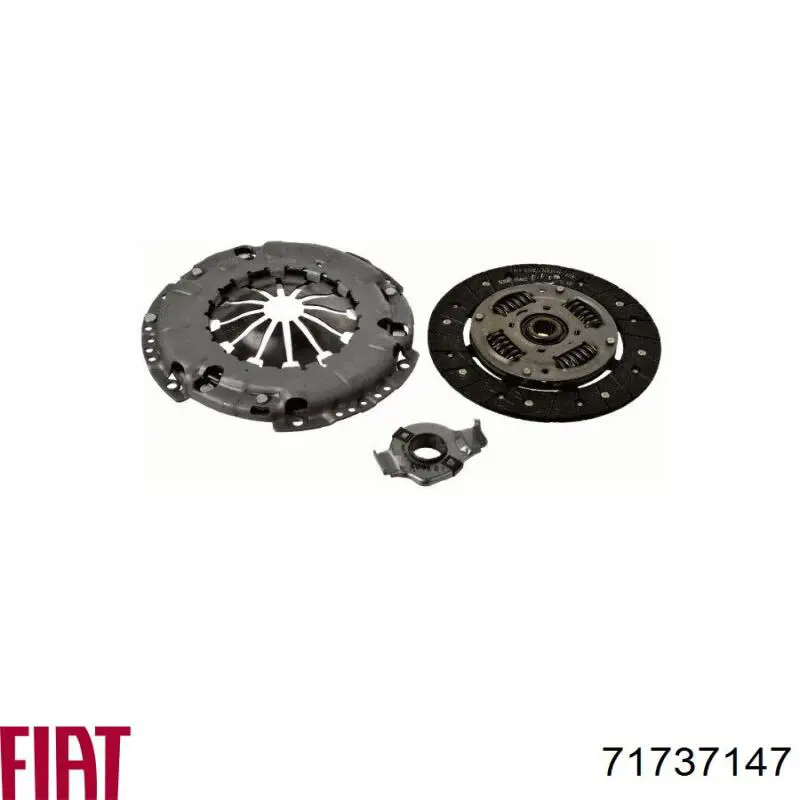 Купити 71737147 Fiat/Alfa/Lancia Комплект зчеплення (диск, корзина, підшипник)