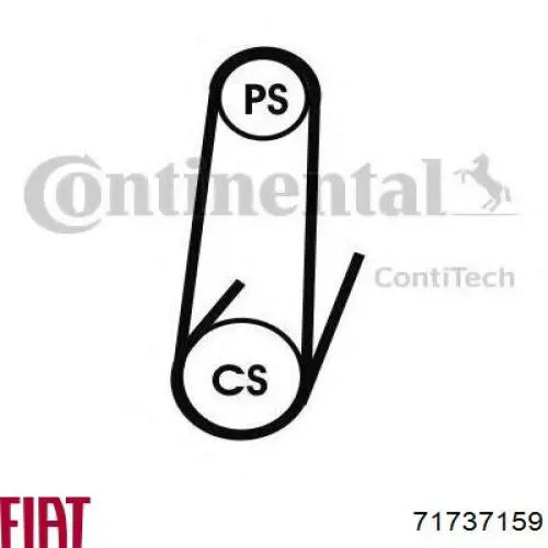 Ремінь приводний, агрегатів 71737159 Fiat/Alfa/Lancia