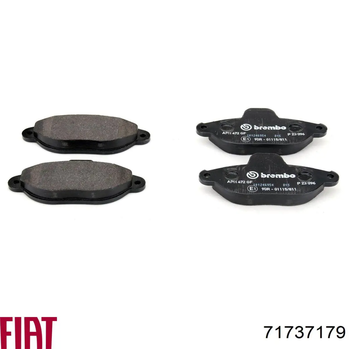Передні тормозні колодки 71737179 Fiat/Alfa/Lancia