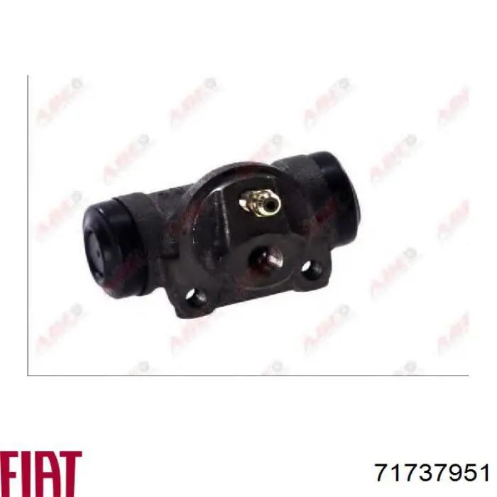 Циліндр гальмівний колісний/робочий, задній Fiat/Alfa/Lancia 71737951 ціна, від 8.02 USD