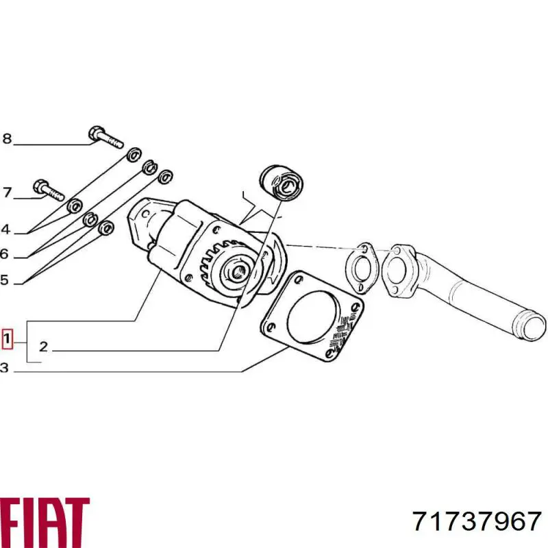71737967 Fiat/Alfa/Lancia Насос охолодження