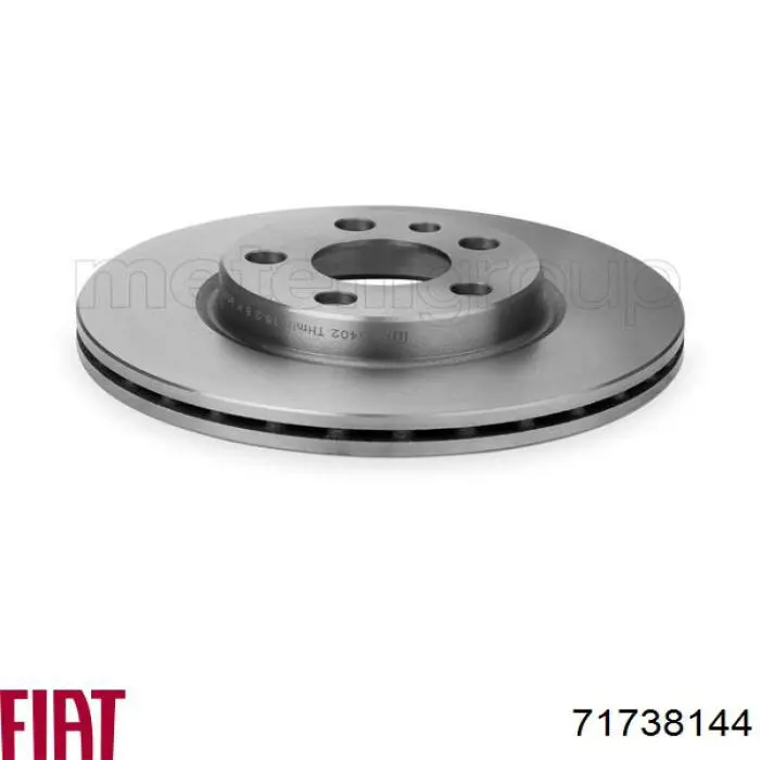 Диск переднього гальма Fiat/Alfa/Lancia 71738144 ціна, від 24.59 USD